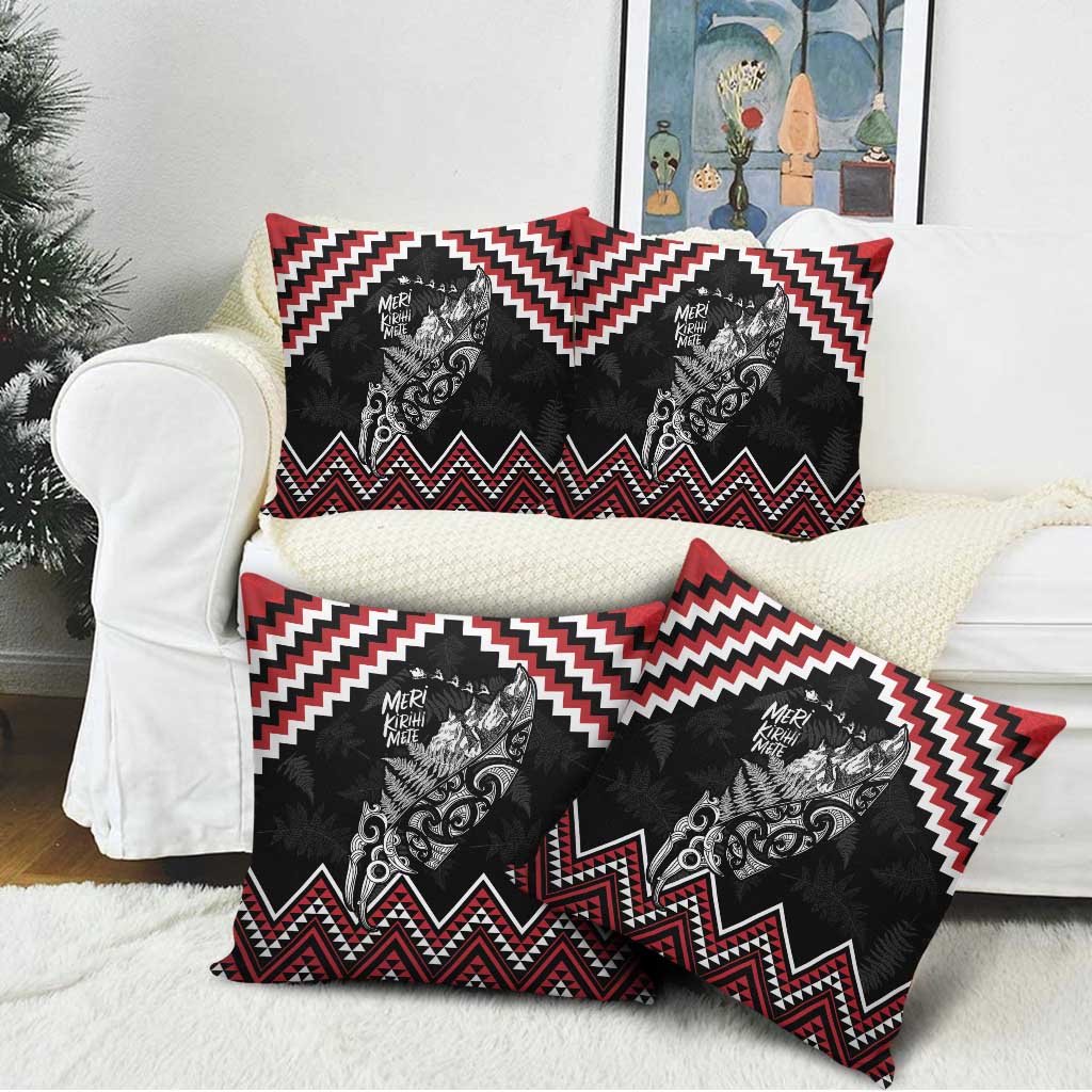 New Zealand Christmas Taniko Poutama Pillow Cover Mountainscape Maori Fern - Vibe Hoodie