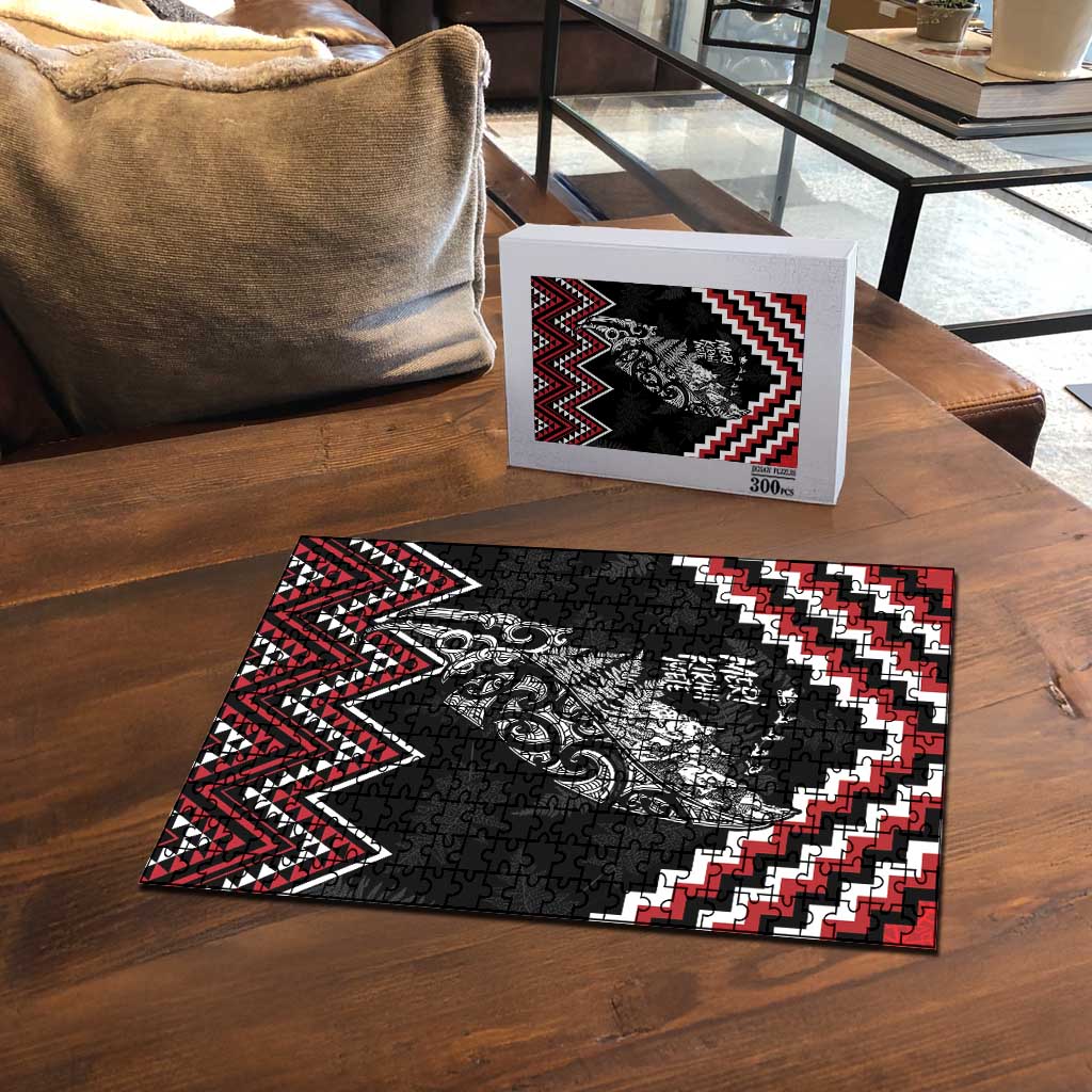 New Zealand Christmas Taniko Poutama Puzzle Mountainscape Maori Fern - Vibe Hoodie