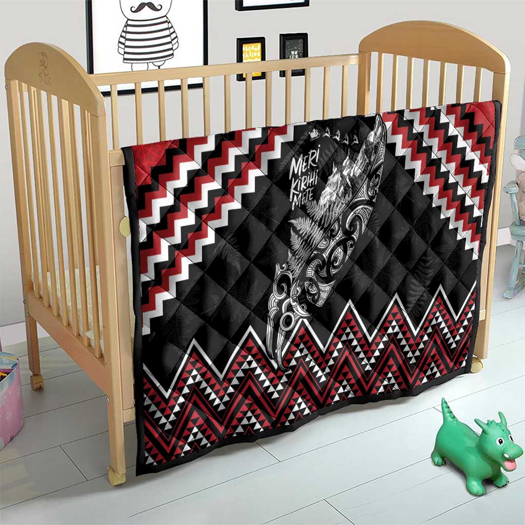 New Zealand Christmas Taniko Poutama Quilt Mountainscape Maori Fern - Vibe Hoodie