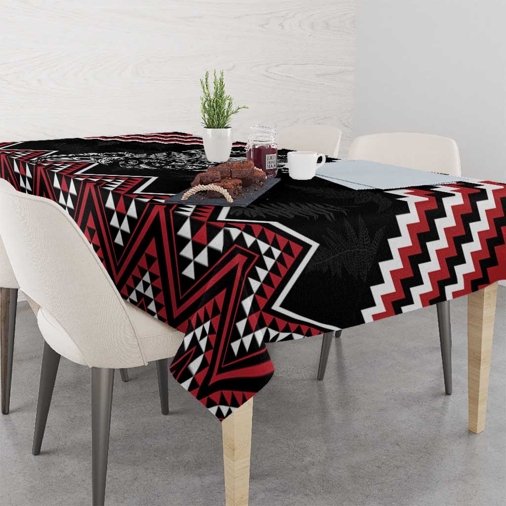 New Zealand Christmas Taniko Poutama Tablecloth Mountainscape Maori Fern - Vibe Hoodie