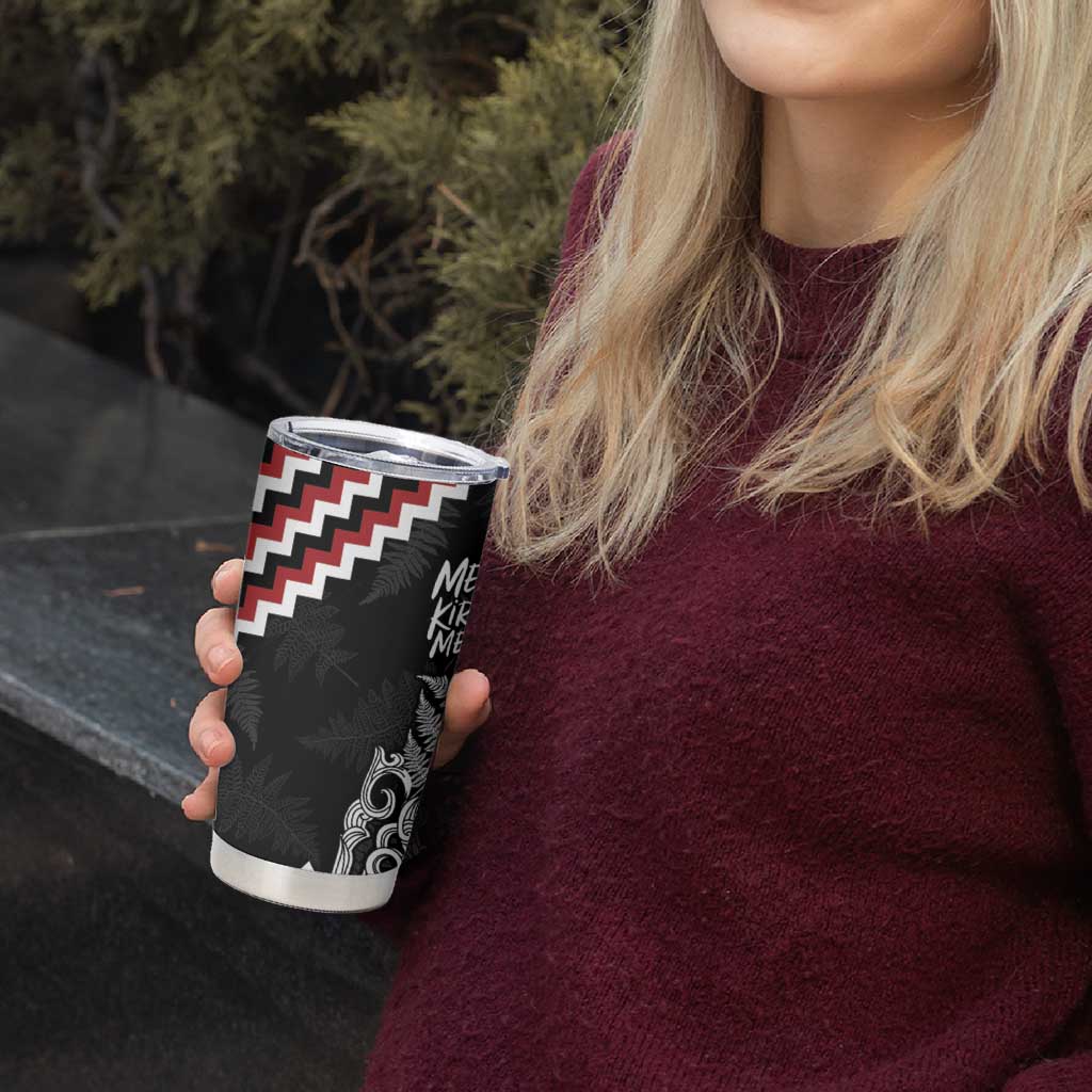 New Zealand Christmas Taniko Poutama Tumbler Cup Mountainscape Maori Fern - Vibe Hoodie