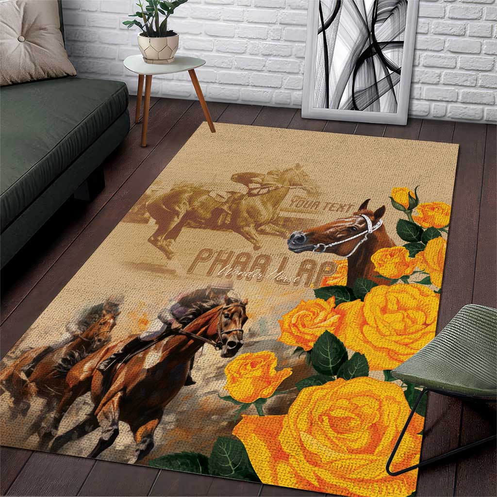 Personalised Melbourne Horse Racing Area Rug Australia Wonder Horse - Vibe Hoodie Shop