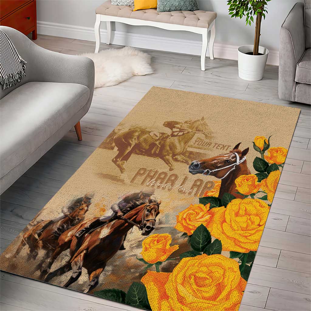 Personalised Melbourne Horse Racing Area Rug Australia Wonder Horse - Vibe Hoodie Shop