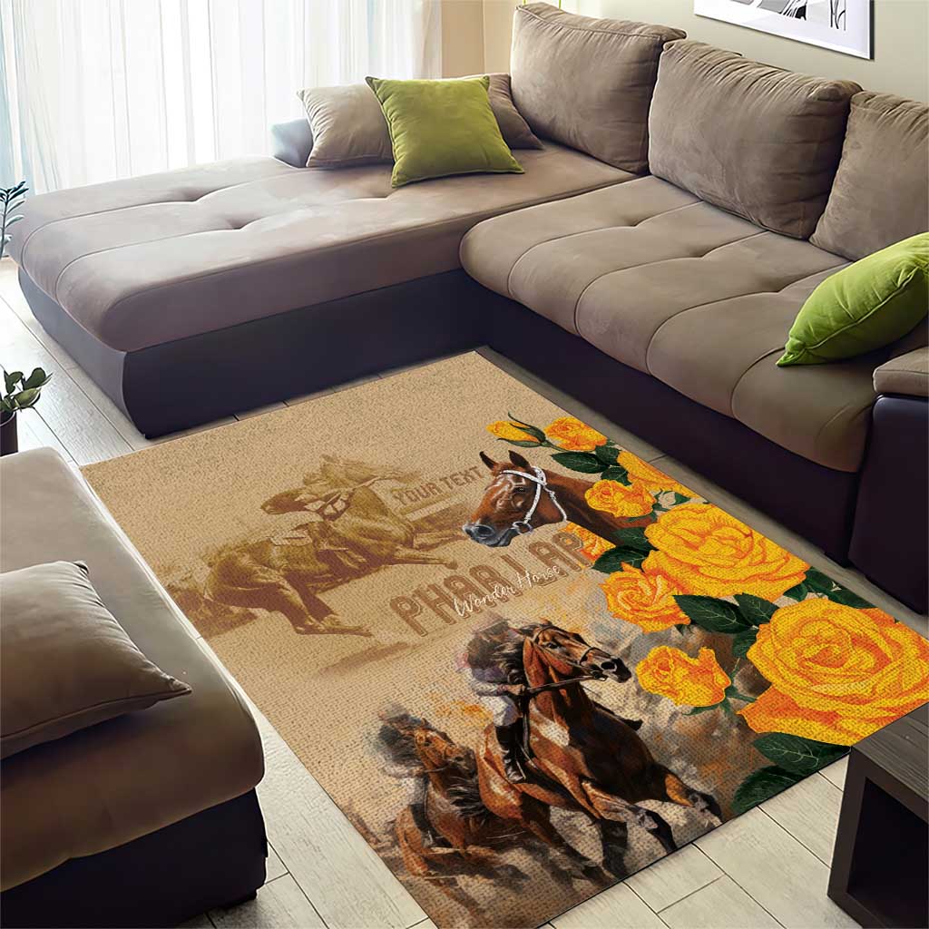 Personalised Melbourne Horse Racing Area Rug Australia Wonder Horse - Vibe Hoodie Shop