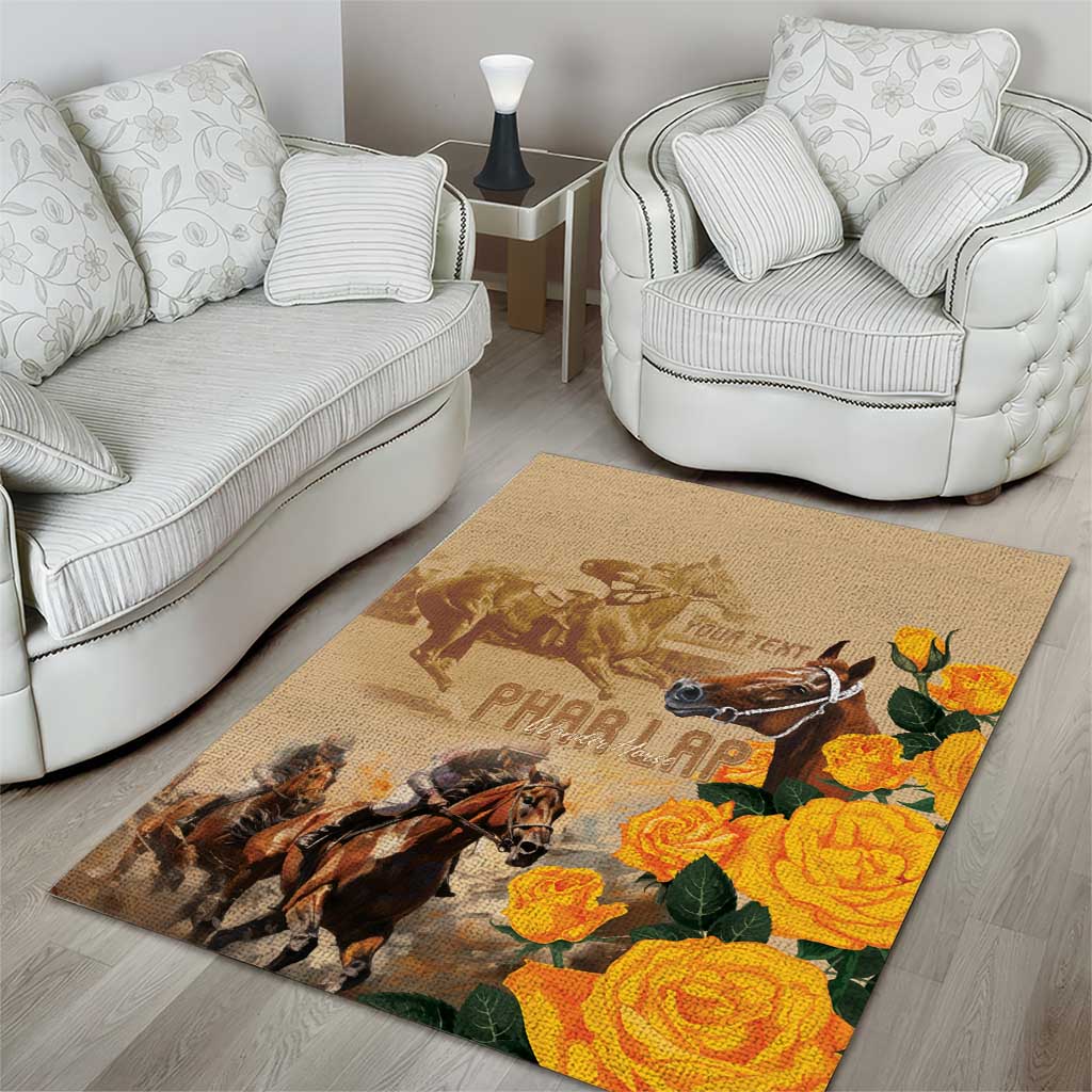 Personalised Melbourne Horse Racing Area Rug Australia Wonder Horse - Vibe Hoodie Shop