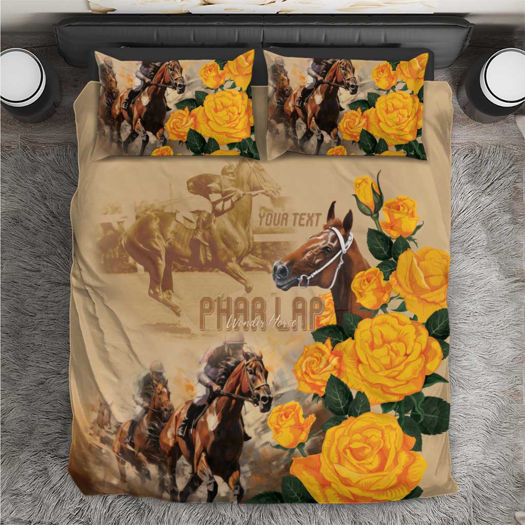 Personalised Melbourne Horse Racing Bedding Set Australia Wonder Horse - Vibe Hoodie Shop