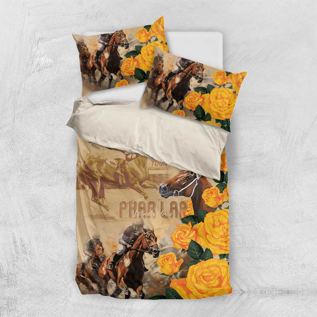 Personalised Melbourne Horse Racing Bedding Set Australia Wonder Horse - Vibe Hoodie Shop