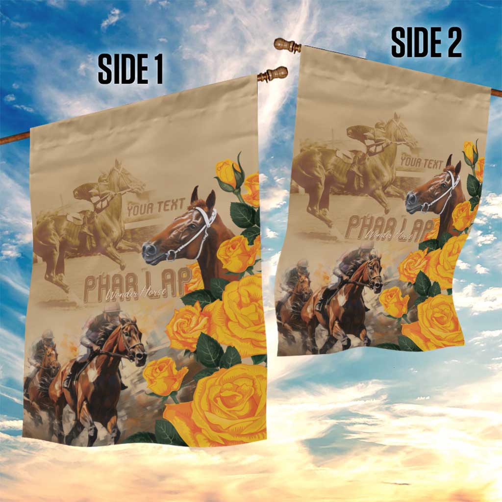 Personalised Melbourne Horse Racing Garden Flag Australia Wonder Horse - Vibe Hoodie Shop