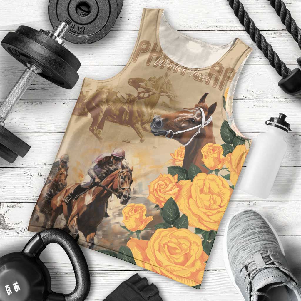 Personalised Melbourne Horse Racing Men Tank Top Australia Wonder Horse - Vibe Hoodie Shop