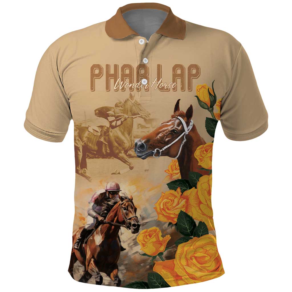 Personalised Melbourne Horse Racing Polo Shirt Australia Wonder Horse - Vibe Hoodie Shop