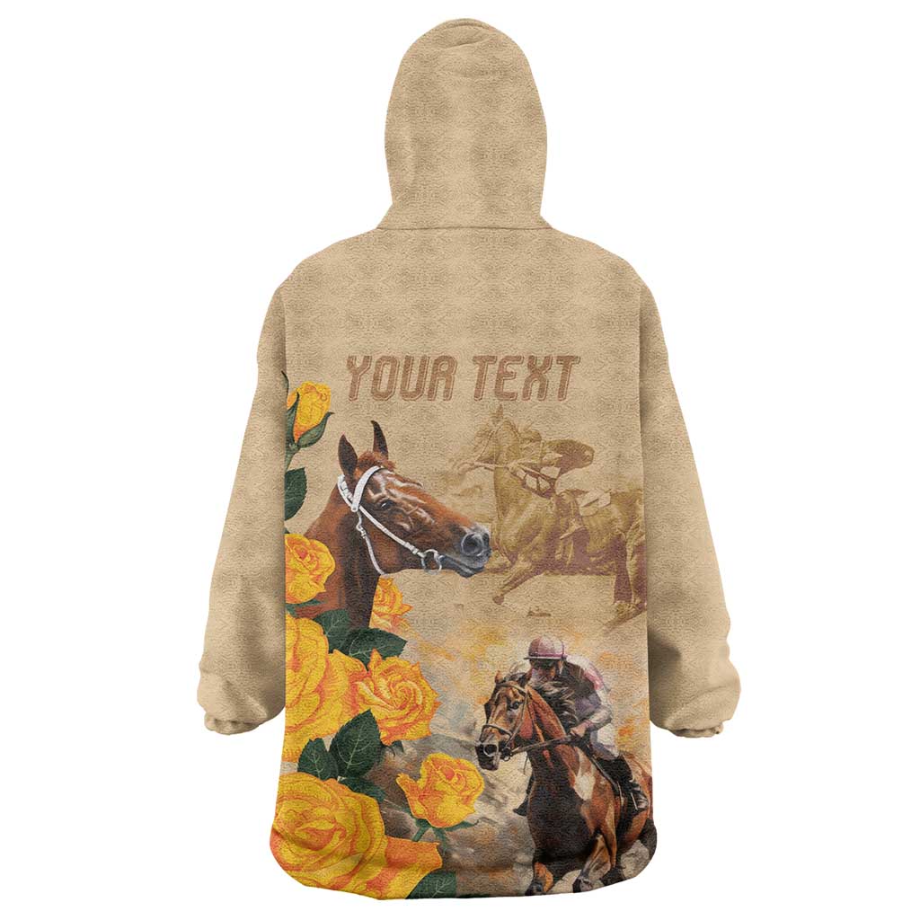 Personalised Melbourne Horse Racing Wearable Blanket Hoodie Australia Wonder Horse - Vibe Hoodie Shop