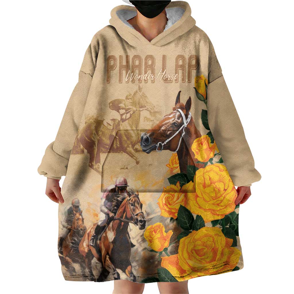 Personalised Melbourne Horse Racing Wearable Blanket Hoodie Australia Wonder Horse - Vibe Hoodie Shop