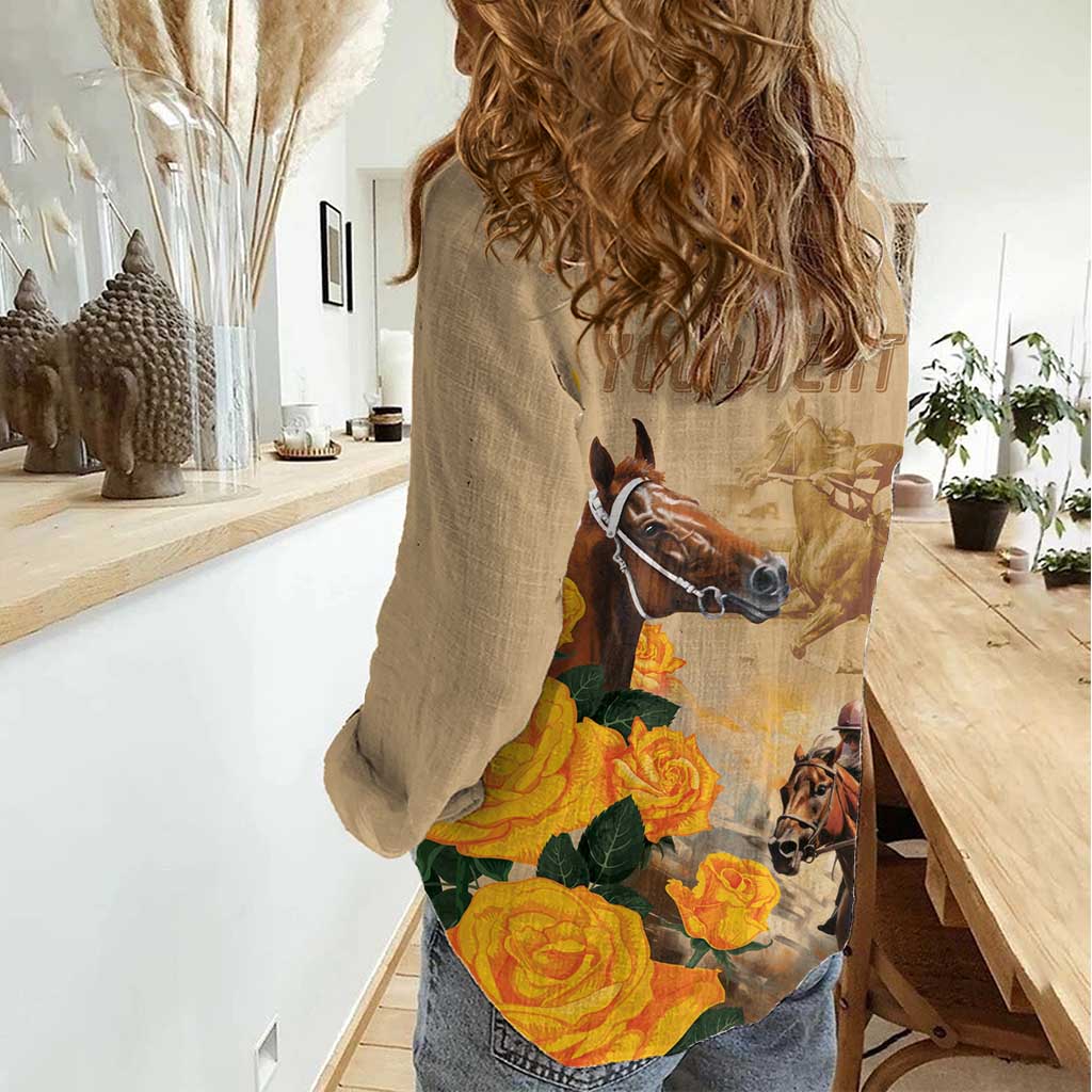 Personalised Melbourne Horse Racing Women Casual Shirt Australia Wonder Horse - Vibe Hoodie Shop