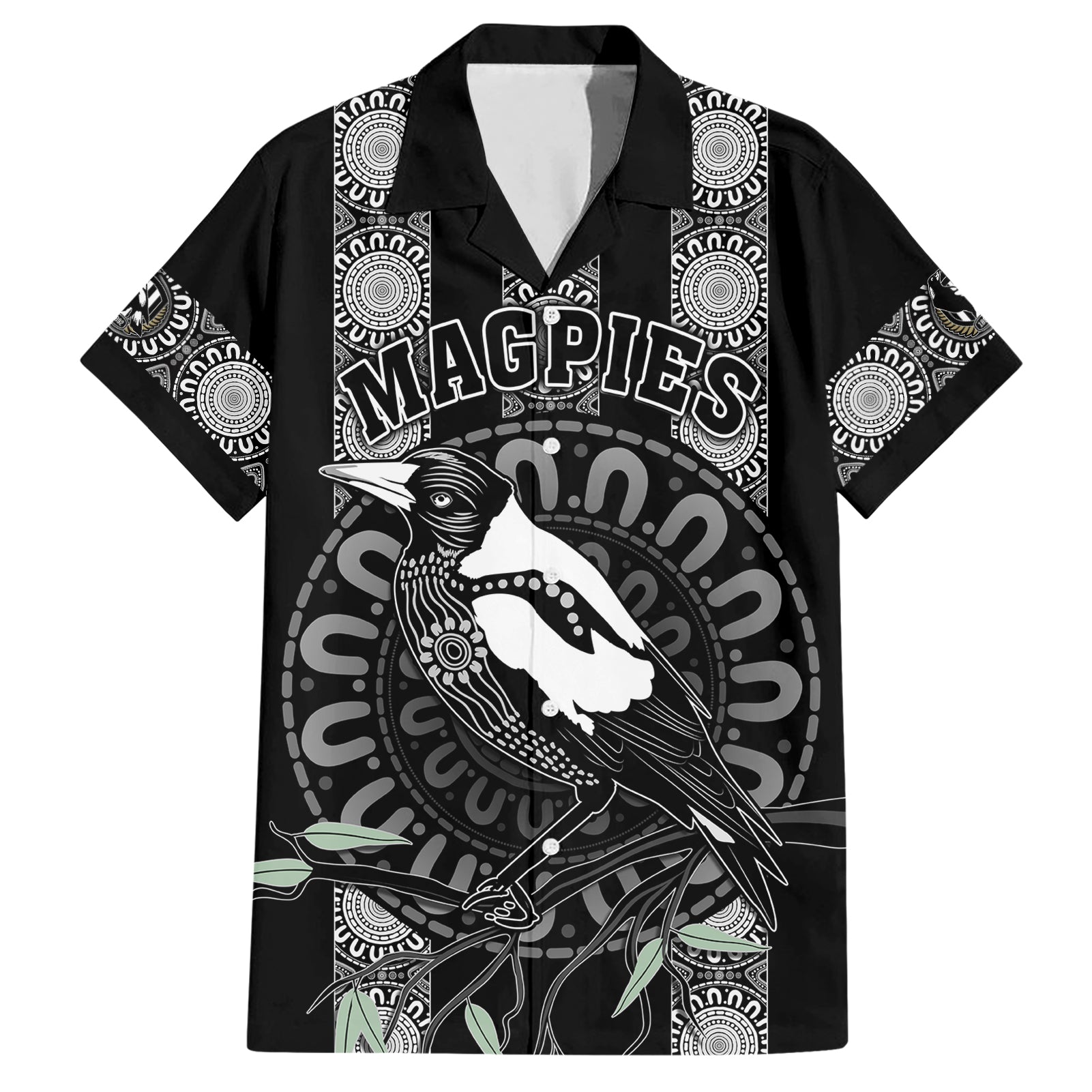 Personalised Collingwood Football Hawaiian Shirt Champions GO Magpies - Vibe Hoodie Shop