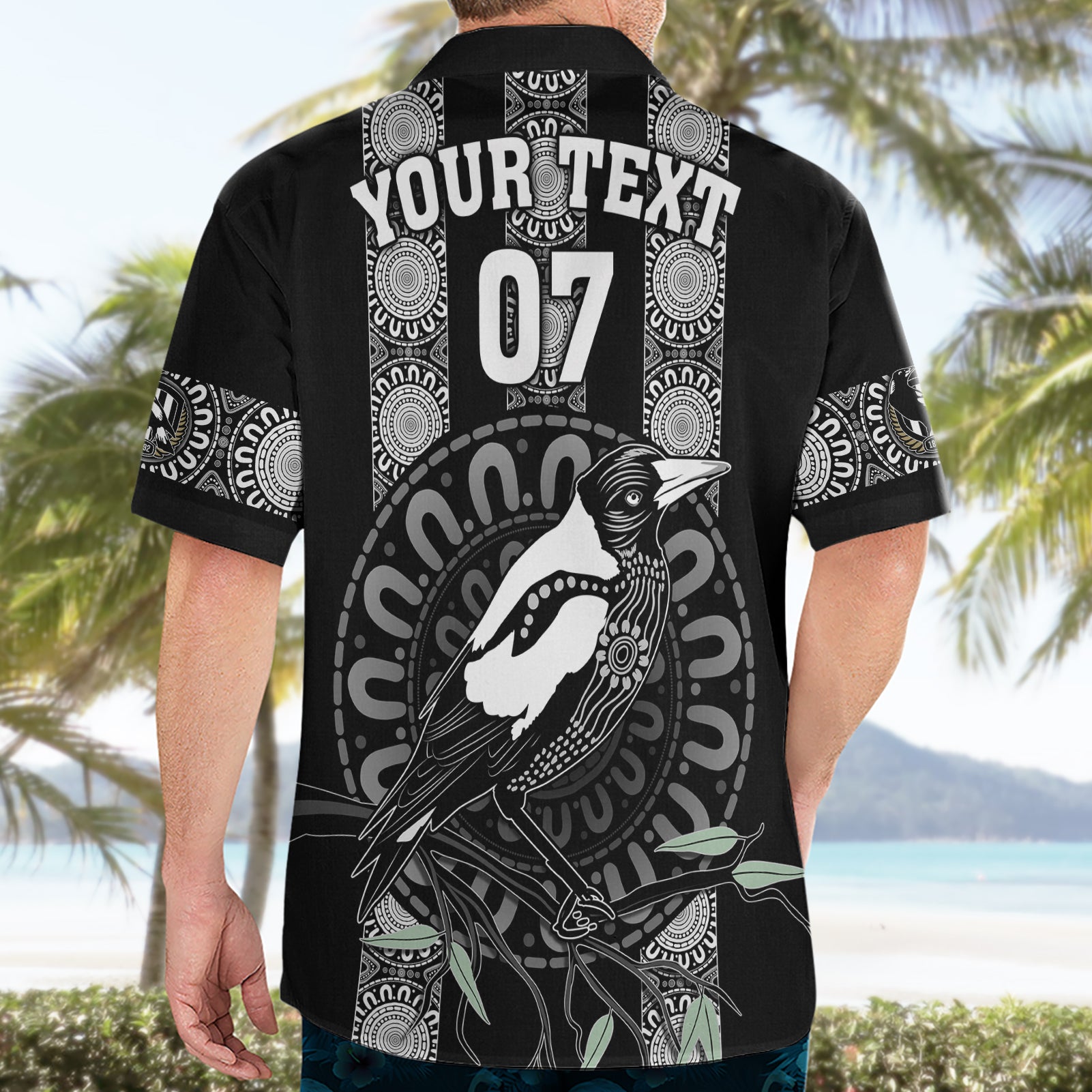Personalised Collingwood Football Hawaiian Shirt Champions GO Magpies - Vibe Hoodie Shop