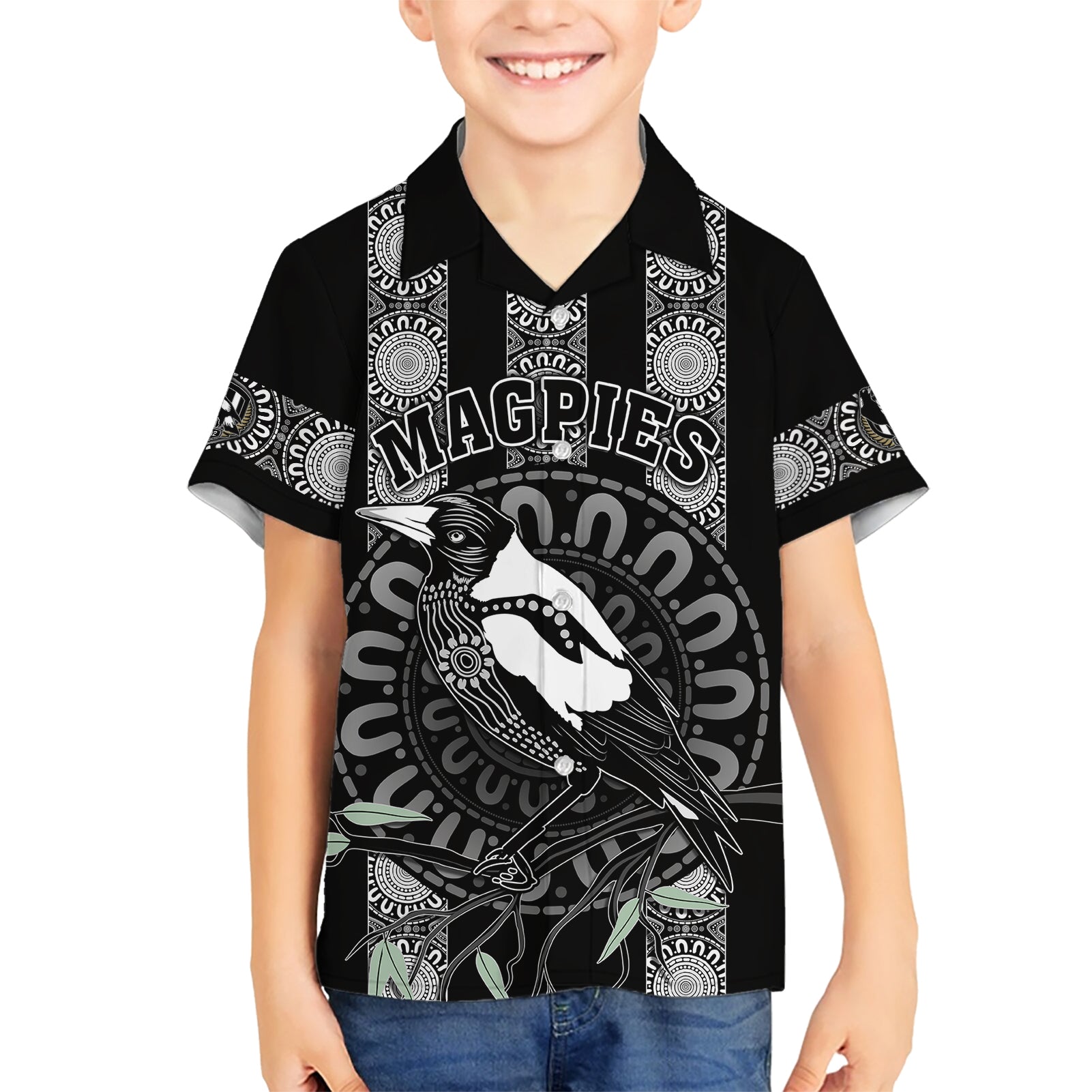 Personalised Collingwood Football Hawaiian Shirt Champions GO Magpies - Vibe Hoodie Shop