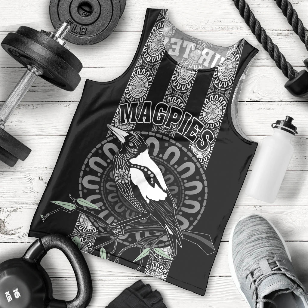 Personalised Collingwood Football Men Tank Top Champions GO Magpies - Vibe Hoodie Shop