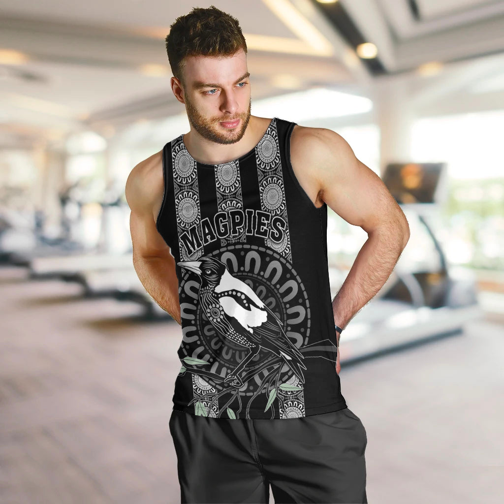 Personalised Collingwood Football Men Tank Top Champions GO Magpies - Vibe Hoodie Shop