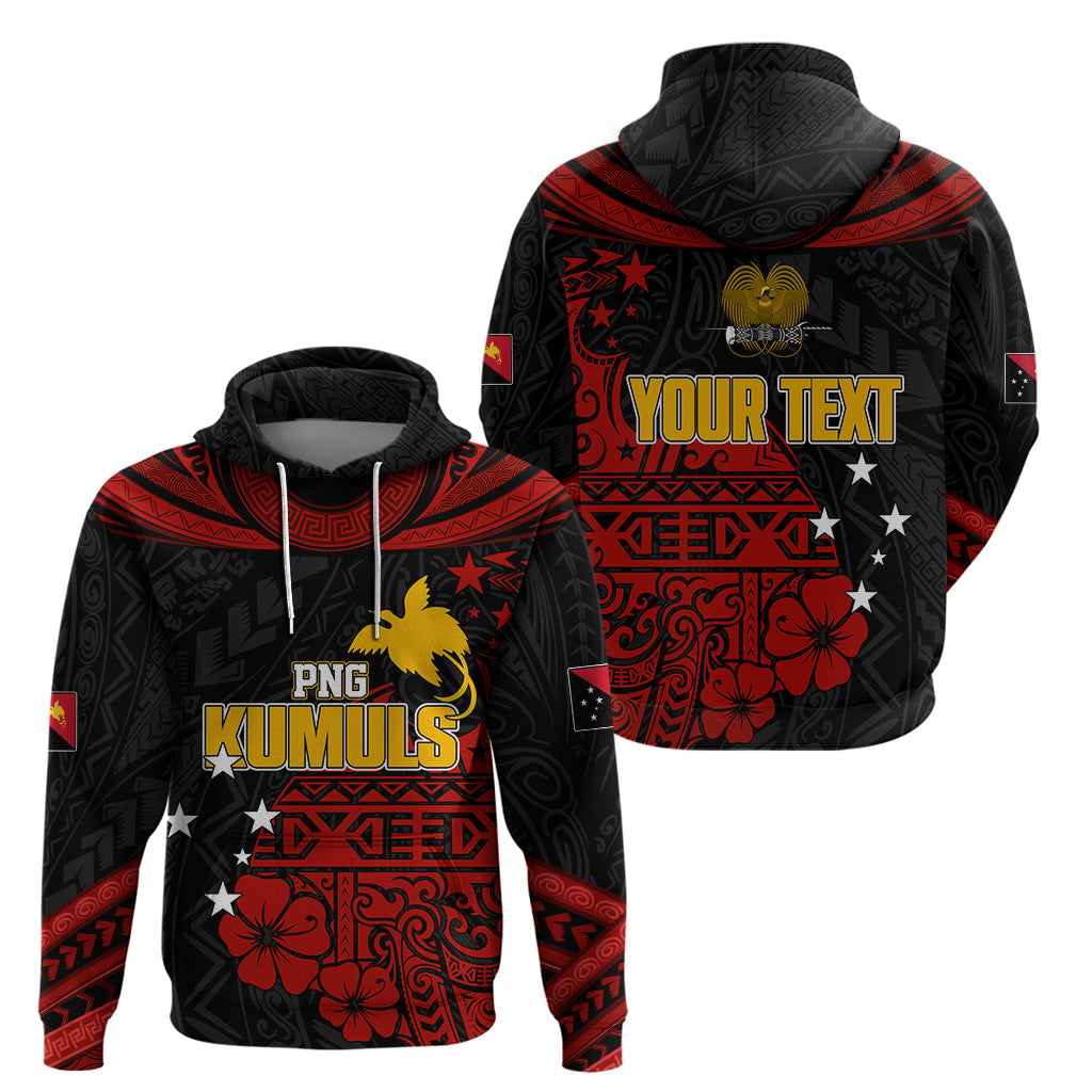 Personalised PNG Kumuls Rugby Hoodie Motuan Mix Patterns LT7 - Vibe Hoodie Shop
