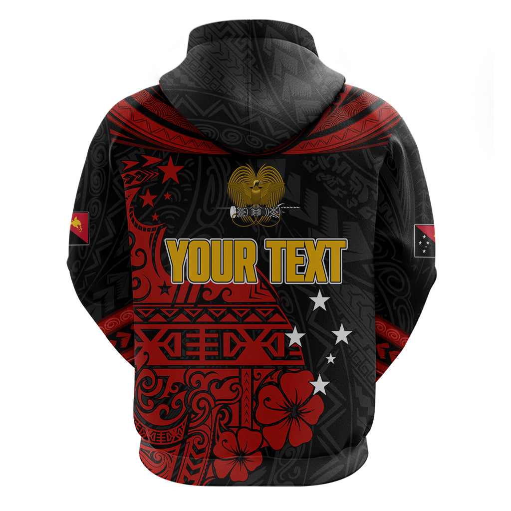 Personalised PNG Kumuls Rugby Hoodie Motuan Mix Patterns LT7 - Vibe Hoodie Shop