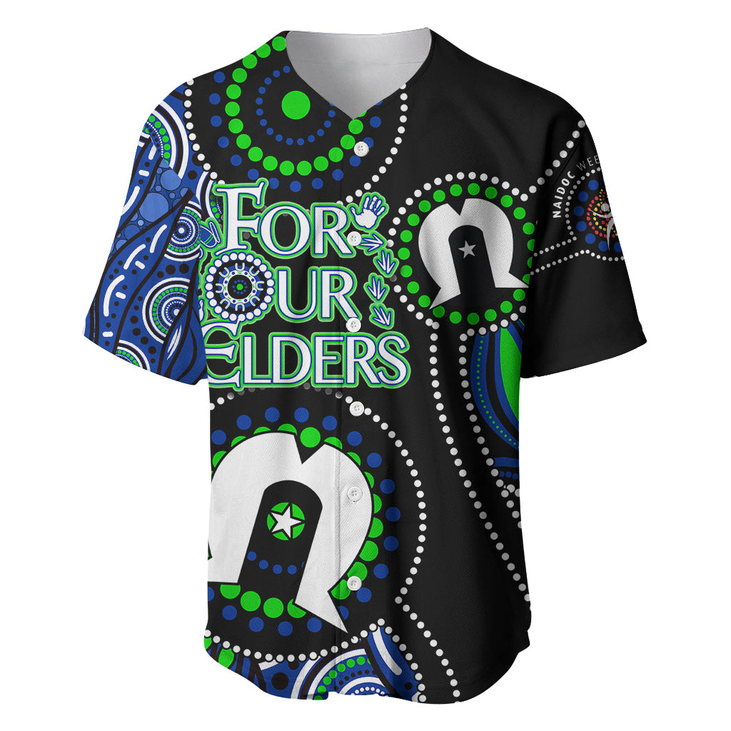 Personalised NAIDOC 2023 Baseball Jersey Torres Strait For Our Elders - Vibe Hoodie Shop