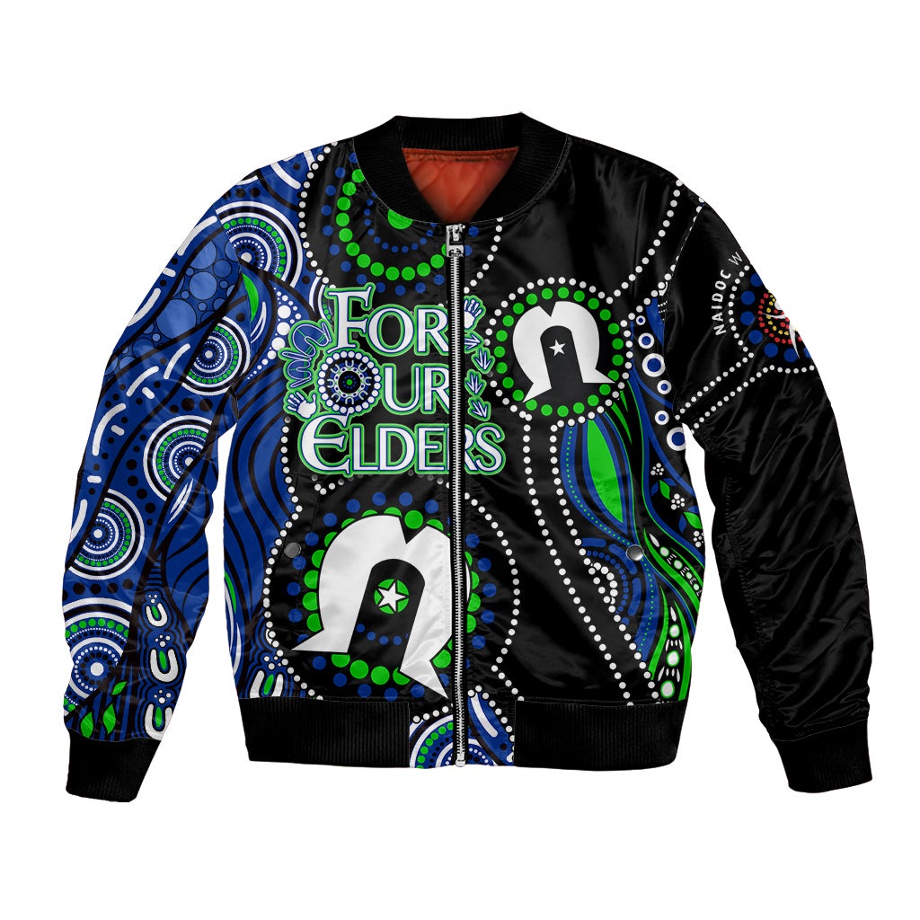 Personalised NAIDOC 2023 Bomber Jacket Torres Strait For Our Elders - Vibe Hoodie Shop