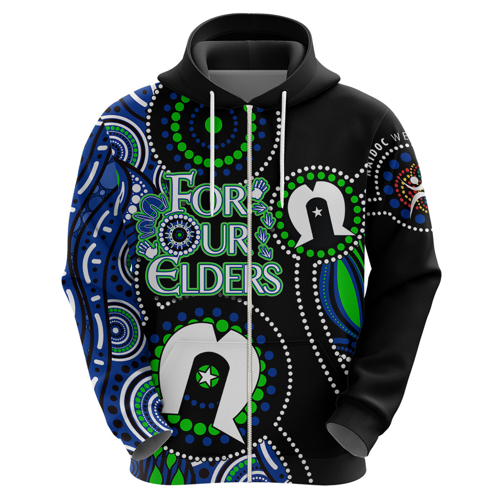 Personalised NAIDOC 2023 Hoodie Torres Strait For Our Elders LT7 - Vibe Hoodie Shop