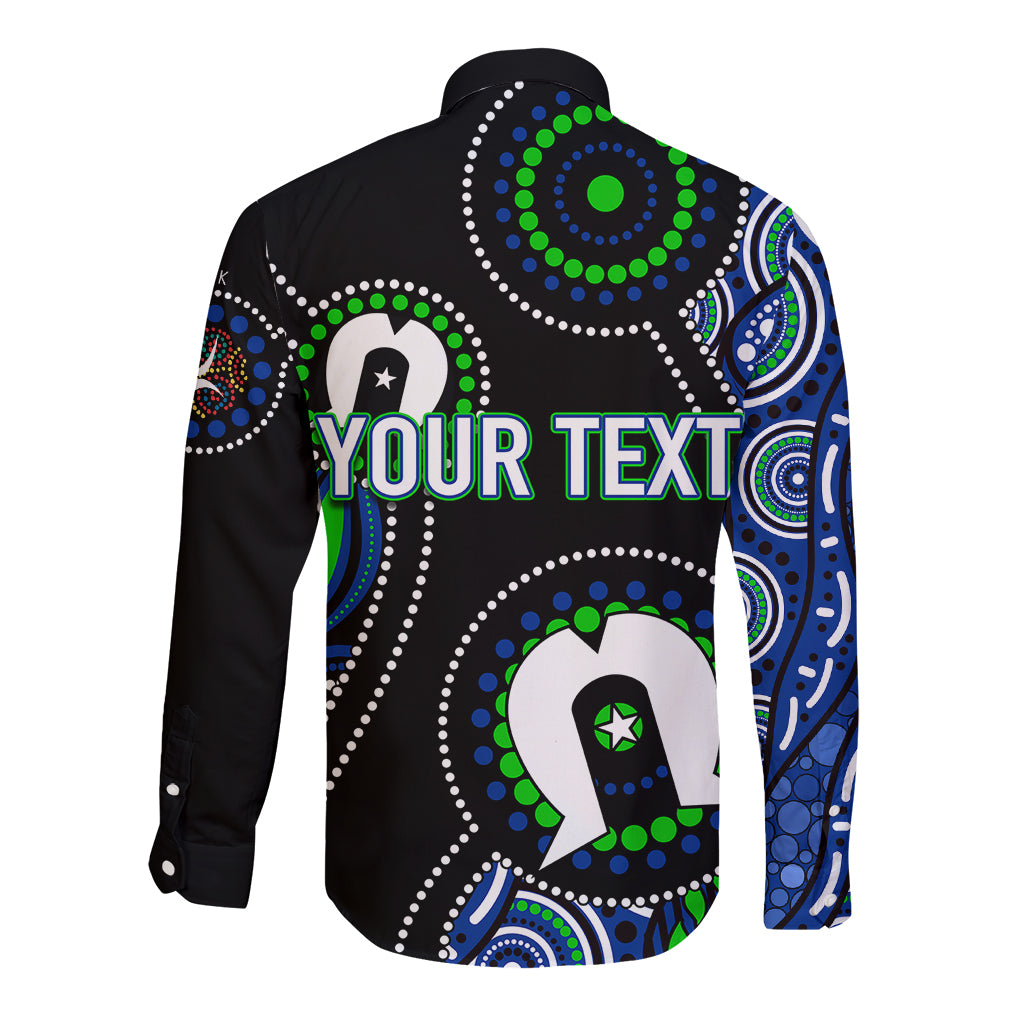 Personalised NAIDOC 2023 Long Sleeve Button Shirt Torres Strait For Our Elders - Vibe Hoodie Shop