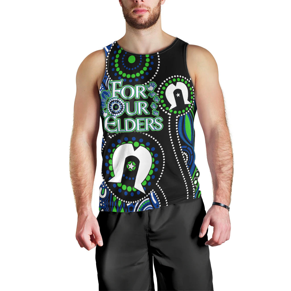 Personalised NAIDOC 2023 Men Tank Top Torres Strait For Our Elders - Vibe Hoodie Shop