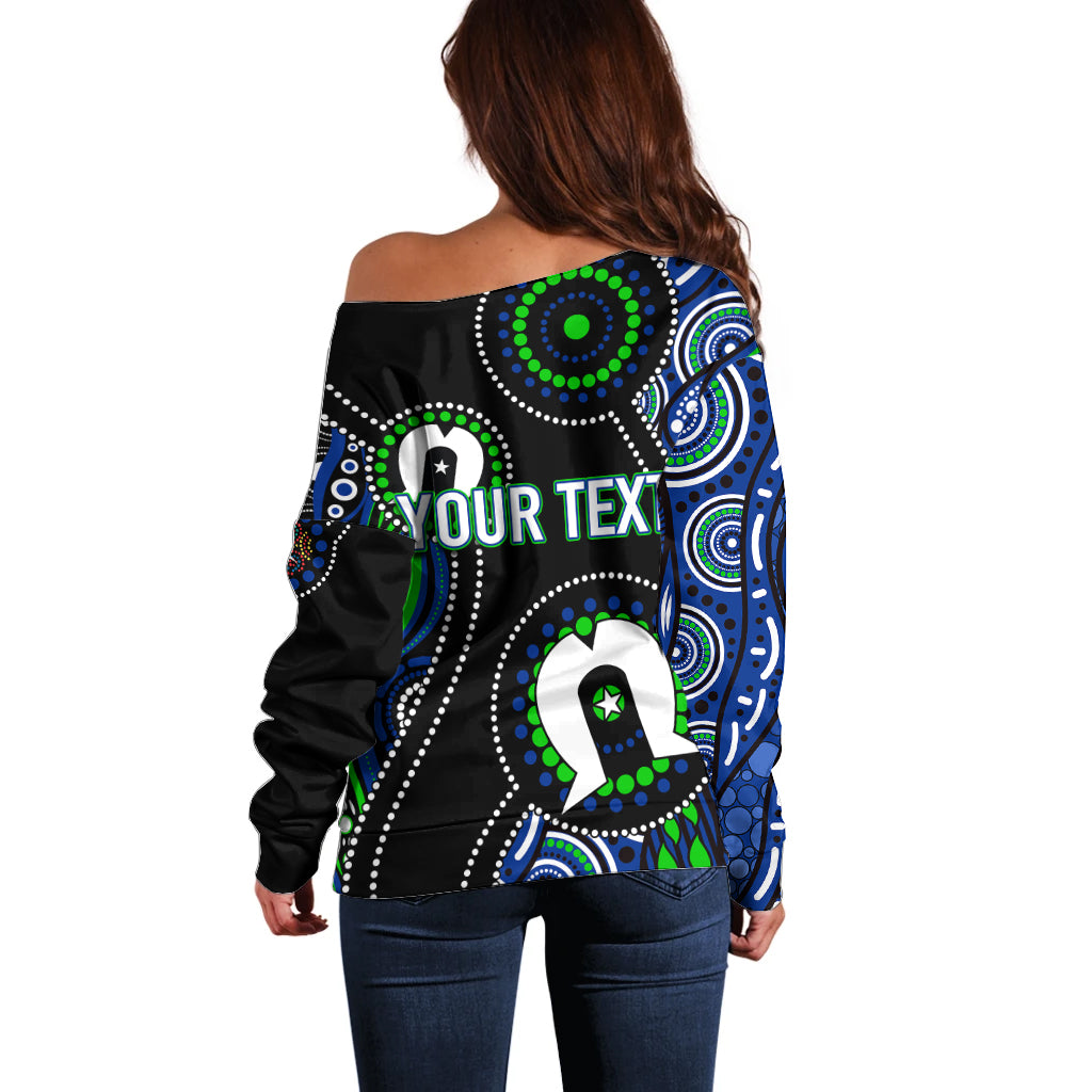 Personalised NAIDOC 2023 Off Shoulder Sweater Torres Strait For Our Elders - Vibe Hoodie Shop