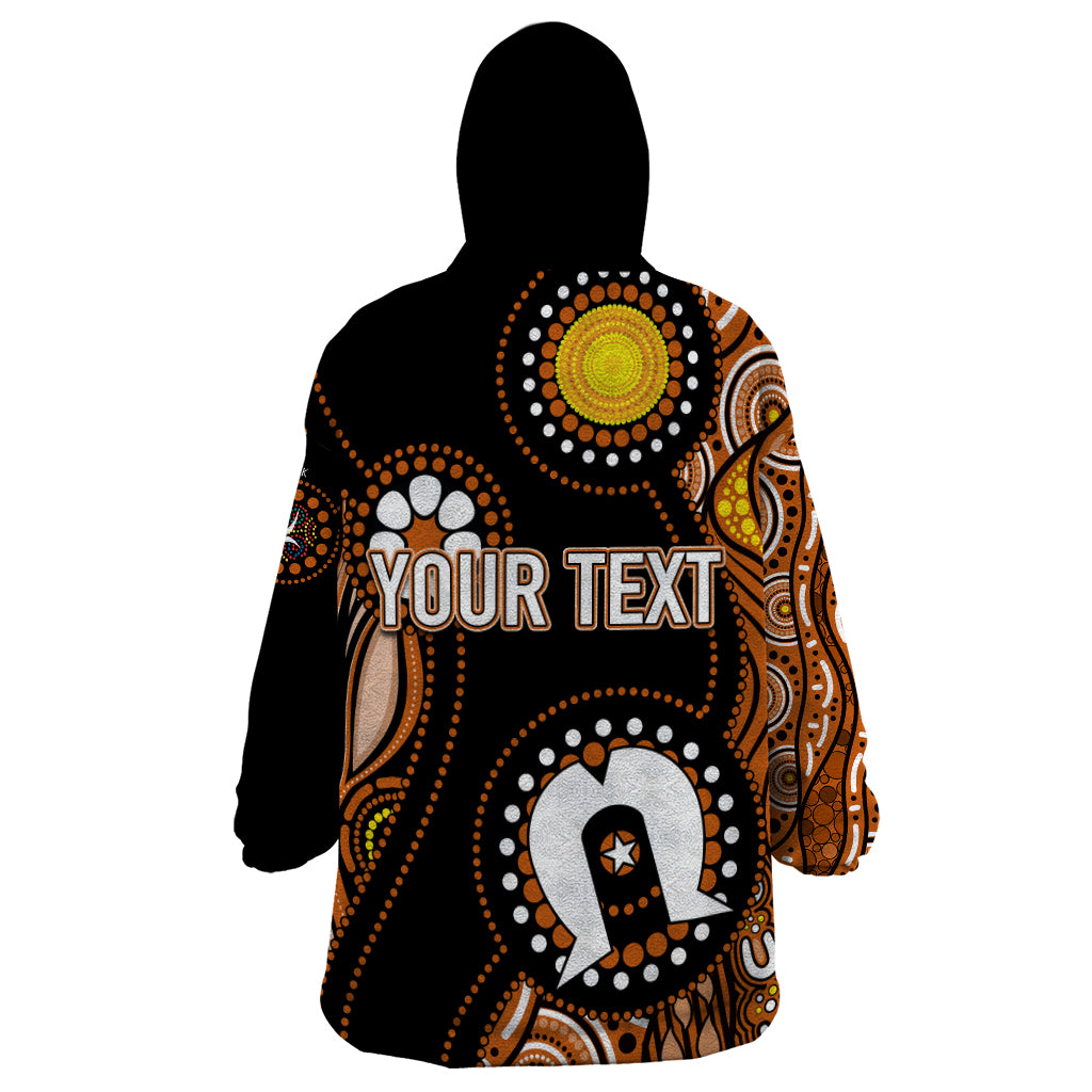 Personalised NAIDOC 2023 Wearable Blanket Hoodie Nothern Territory For Our Elders - Vibe Hoodie Shop