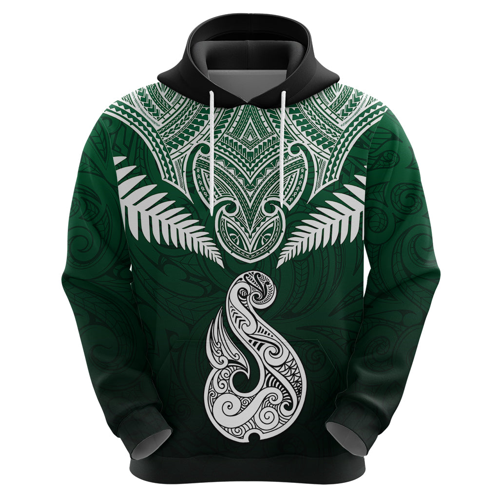 Personalised New Zealand Hoodie Hei Matau Mix Silver Fern Basic LT7 - Vibe Hoodie Shop