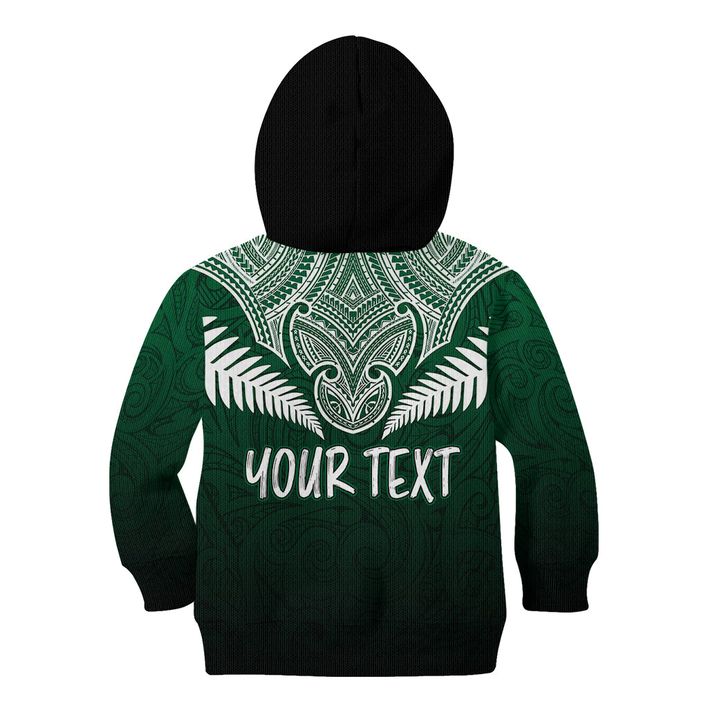 Personalised New Zealand Kid Hoodie Hei Matau Mix Silver Fern Basic - Vibe Hoodie Shop