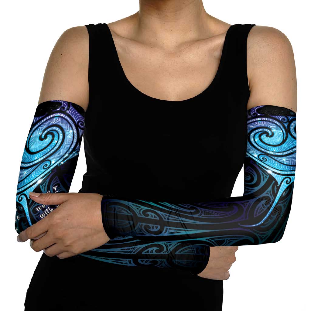 Aotearoa Maori Te Whai Rahi Arm Sleeves Tala - Nowhere You Could Go That I Won't Be With You - Vibe Hoodie