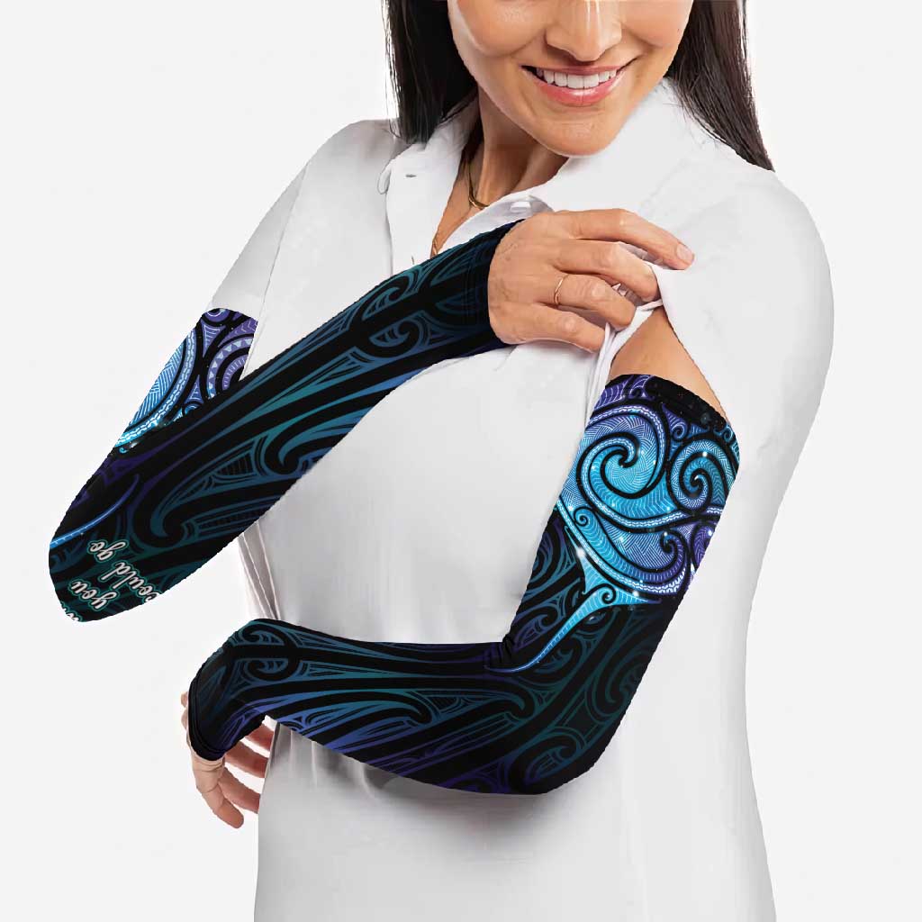 Aotearoa Maori Te Whai Rahi Arm Sleeves Tala - Nowhere You Could Go That I Won't Be With You - Vibe Hoodie