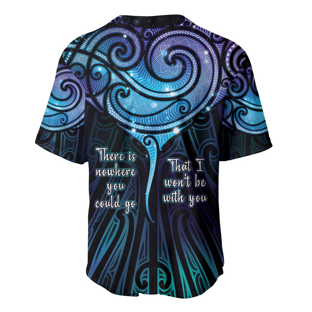 Aotearoa Maori Te Whai Rahi Baseball Jersey Tala - Nowhere You Could Go That I Won't Be With You - Vibe Hoodie