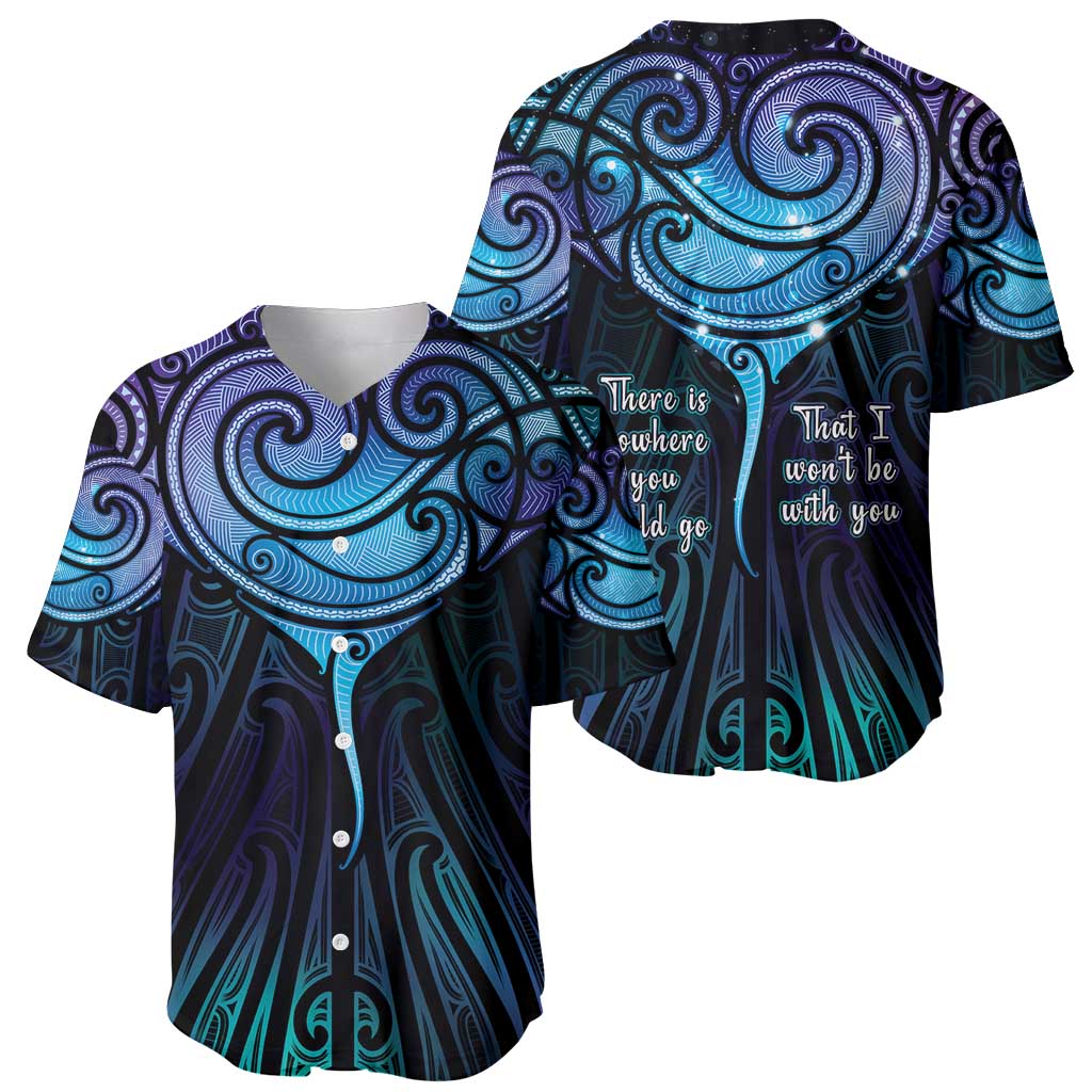 Aotearoa Maori Te Whai Rahi Baseball Jersey Tala - Nowhere You Could Go That I Won't Be With You - Vibe Hoodie