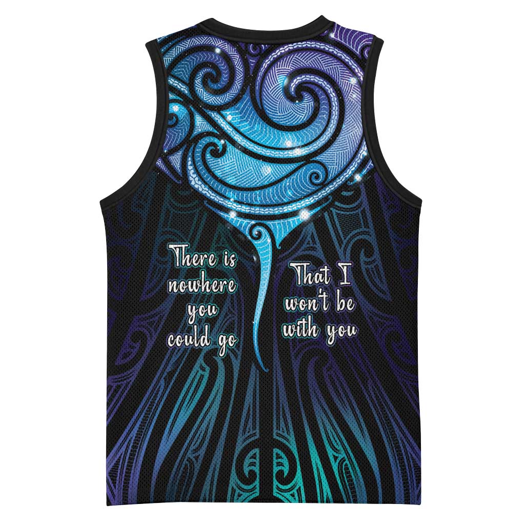 Aotearoa Maori Te Whai Rahi Basketball Jersey Tala - Nowhere You Could Go That I Won't Be With You - Vibe Hoodie