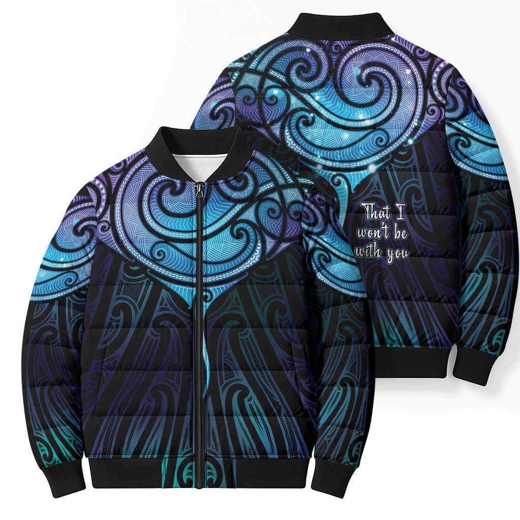 Aotearoa Maori Te Whai Rahi Bomber Puffer Jacket Tala - Nowhere You Could Go That I Won't Be With You - Vibe Hoodie