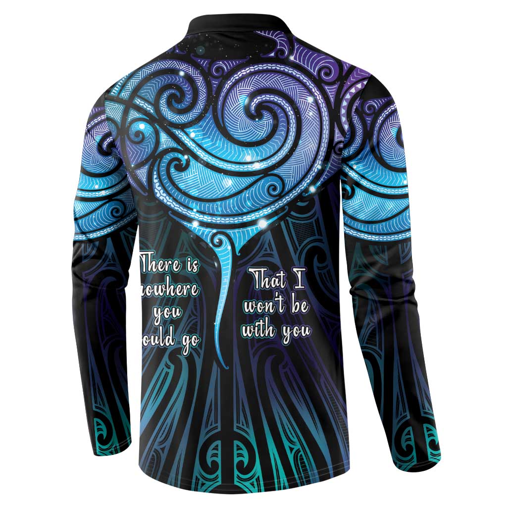 Aotearoa Maori Te Whai Rahi Button Sweatshirt Tala - Nowhere You Could Go That I Won't Be With You - Vibe Hoodie