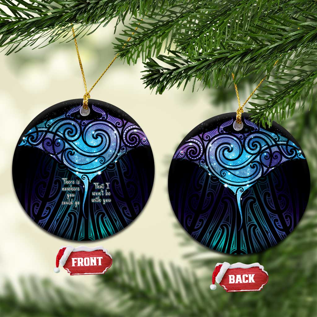 Aotearoa Maori Te Whai Rahi Ceramic Ornament Tala - Nowhere You Could Go That I Won't Be With You - Vibe Hoodie