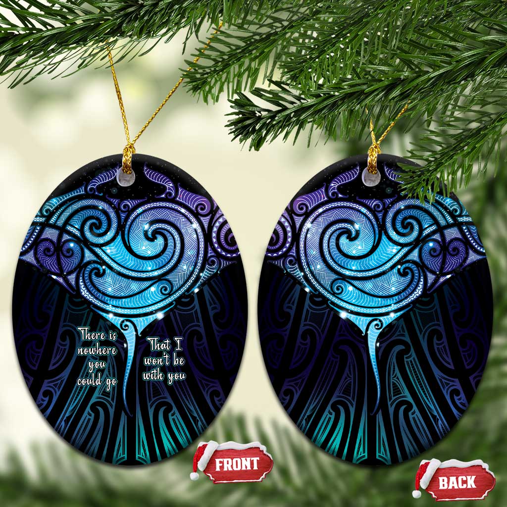 Aotearoa Maori Te Whai Rahi Ceramic Ornament Tala - Nowhere You Could Go That I Won't Be With You - Vibe Hoodie