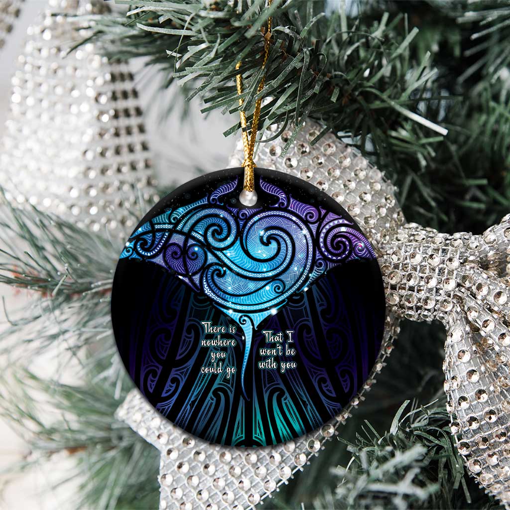 Aotearoa Maori Te Whai Rahi Ceramic Ornament Tala - Nowhere You Could Go That I Won't Be With You - Vibe Hoodie