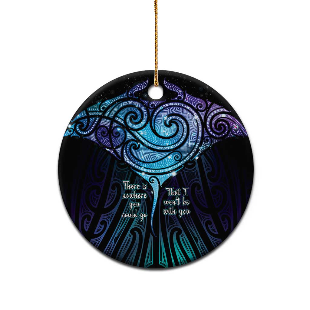 Aotearoa Maori Te Whai Rahi Ceramic Ornament Tala - Nowhere You Could Go That I Won't Be With You - Vibe Hoodie