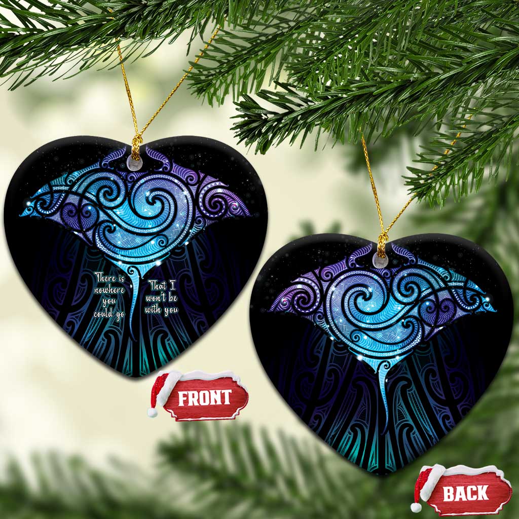 Aotearoa Maori Te Whai Rahi Ceramic Ornament Tala - Nowhere You Could Go That I Won't Be With You - Vibe Hoodie