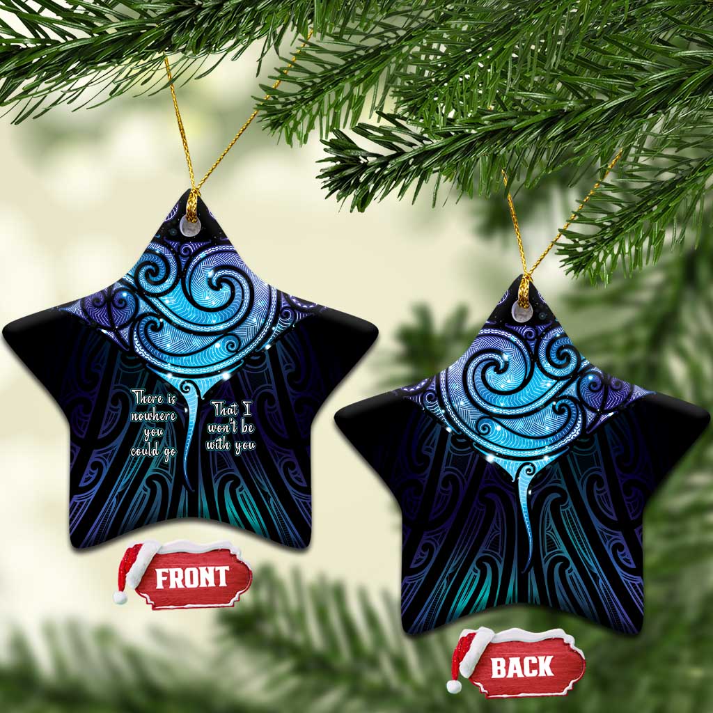 Aotearoa Maori Te Whai Rahi Ceramic Ornament Tala - Nowhere You Could Go That I Won't Be With You - Vibe Hoodie