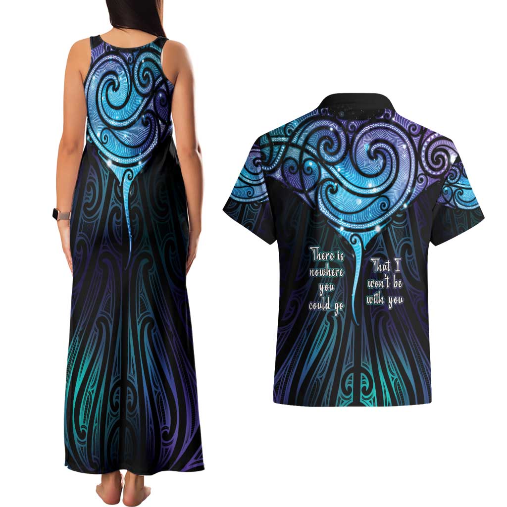 Aotearoa Maori Te Whai Rahi Couples Matching Tank Maxi Dress and Hawaiian Shirt Tala - Nowhere You Could Go That I Won't Be With You - Vibe Hoodie