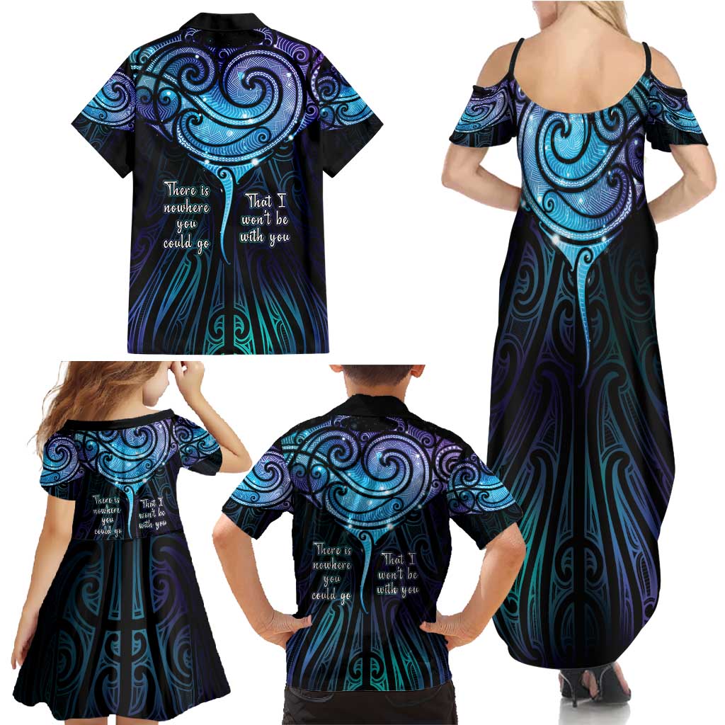 Aotearoa Maori Te Whai Rahi Family Matching Summer Maxi Dress and Hawaiian Shirt Tala - Nowhere You Could Go That I Won't Be With You - Vibe Hoodie