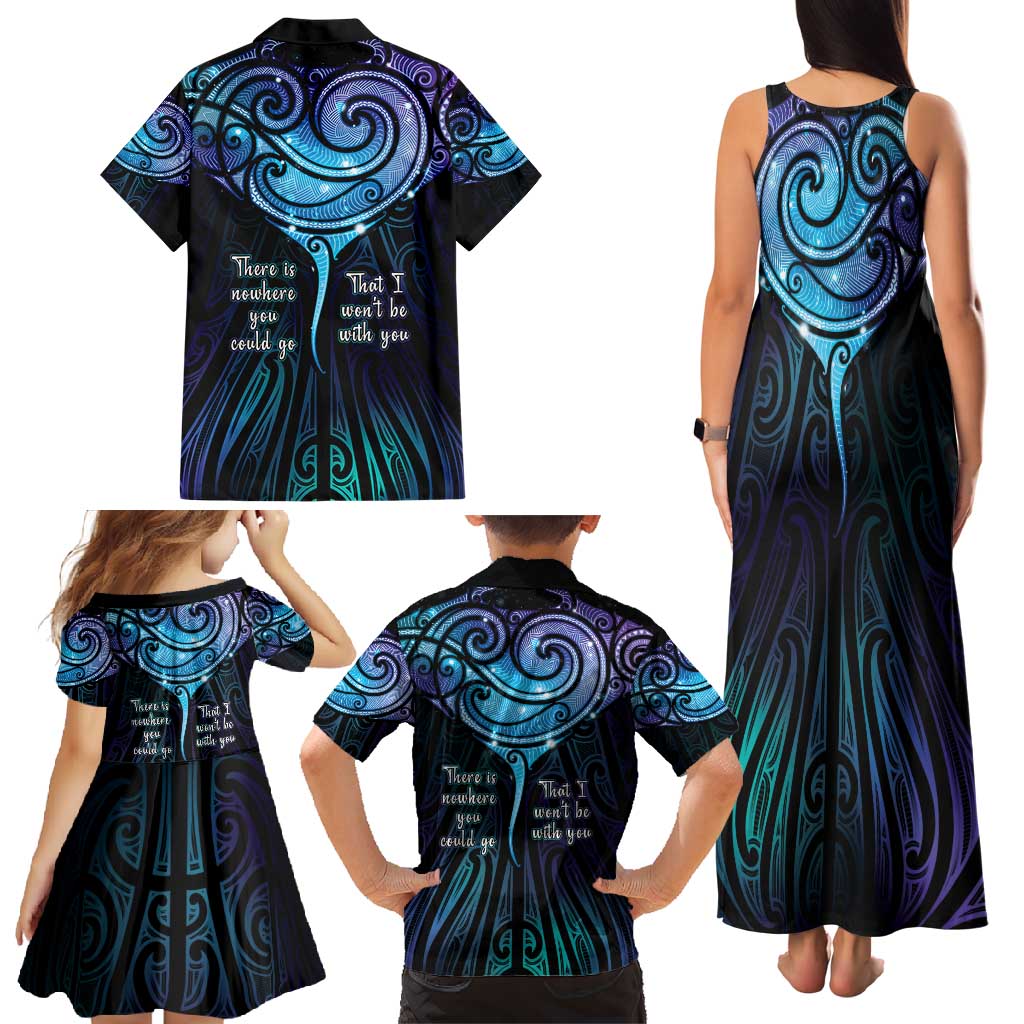 Aotearoa Maori Te Whai Rahi Family Matching Tank Maxi Dress and Hawaiian Shirt Tala - Nowhere You Could Go That I Won't Be With You - Vibe Hoodie