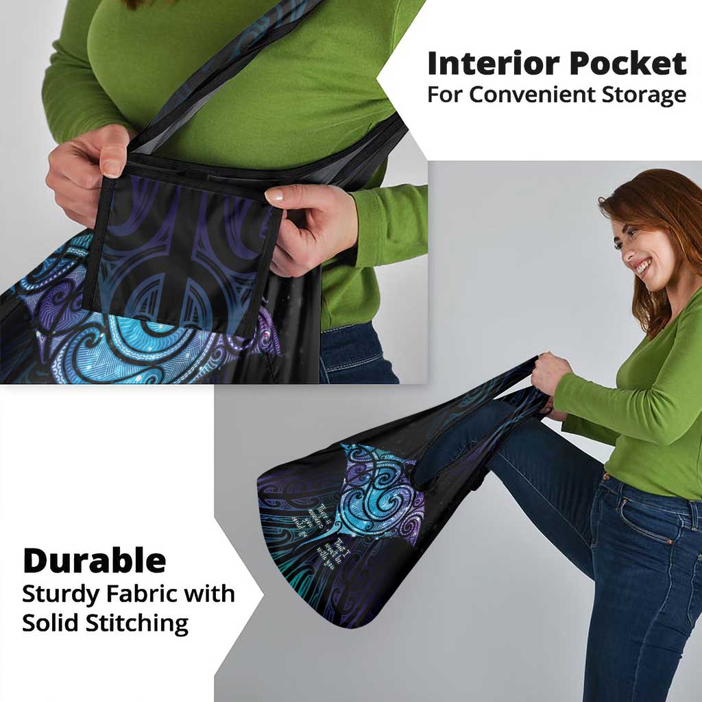 Aotearoa Maori Te Whai Rahi Grocery Bag Tala - Nowhere You Could Go That I Won't Be With You - Vibe Hoodie